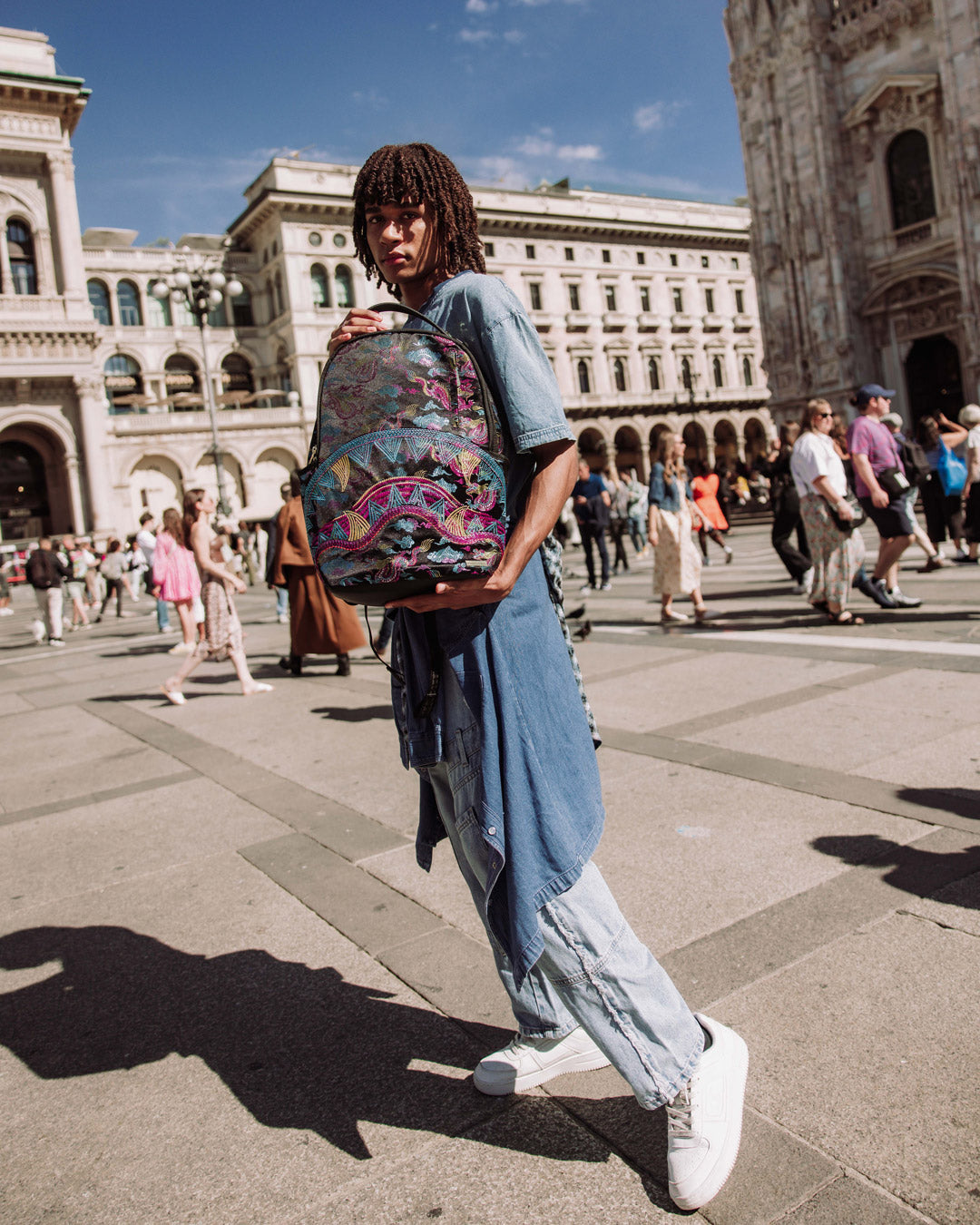 EMBROIDERED DRAGONS DLX BACKPACK