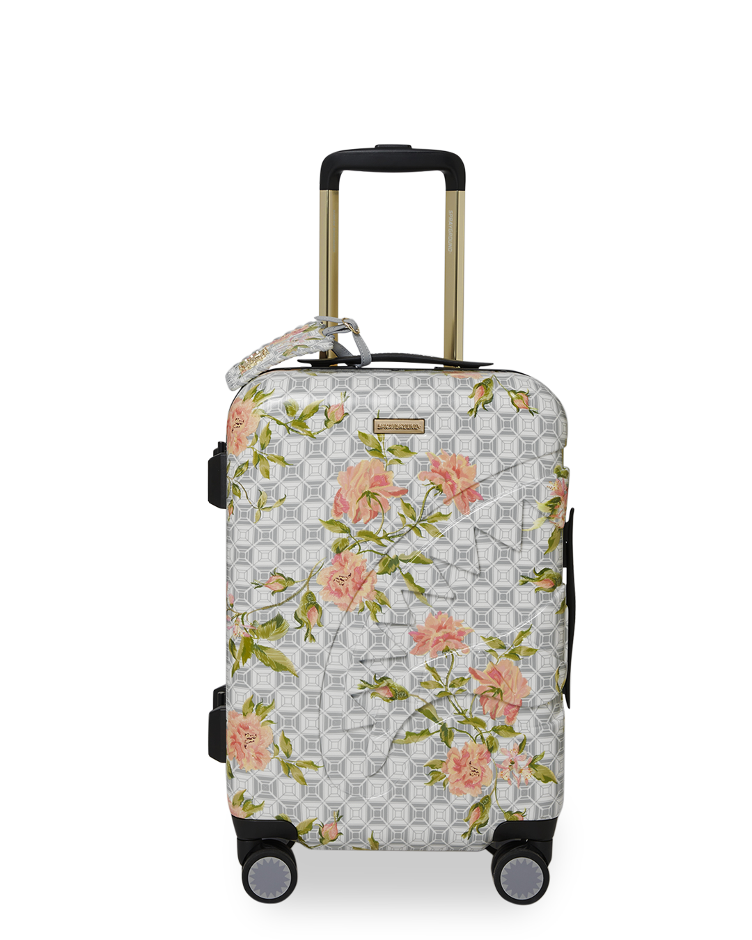A.I. AFRICAN INTELLIGENCE ELEGANT ENERGY SHARKITECTURE CARRY-ON LUGGAGE - SANDFLOWER COLLAB